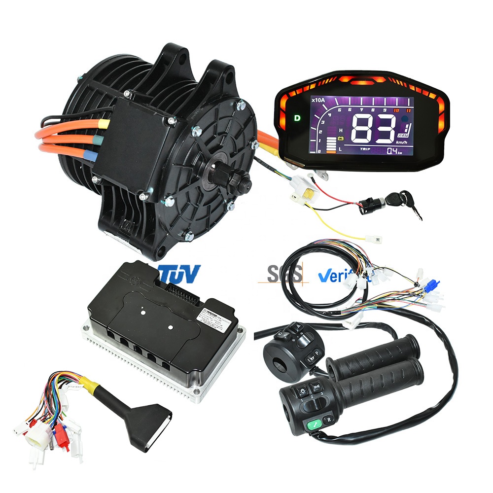 Mid Drive Motor Kit 72V 3000W - محرك PMSM داخلي بمحور واحد 72V