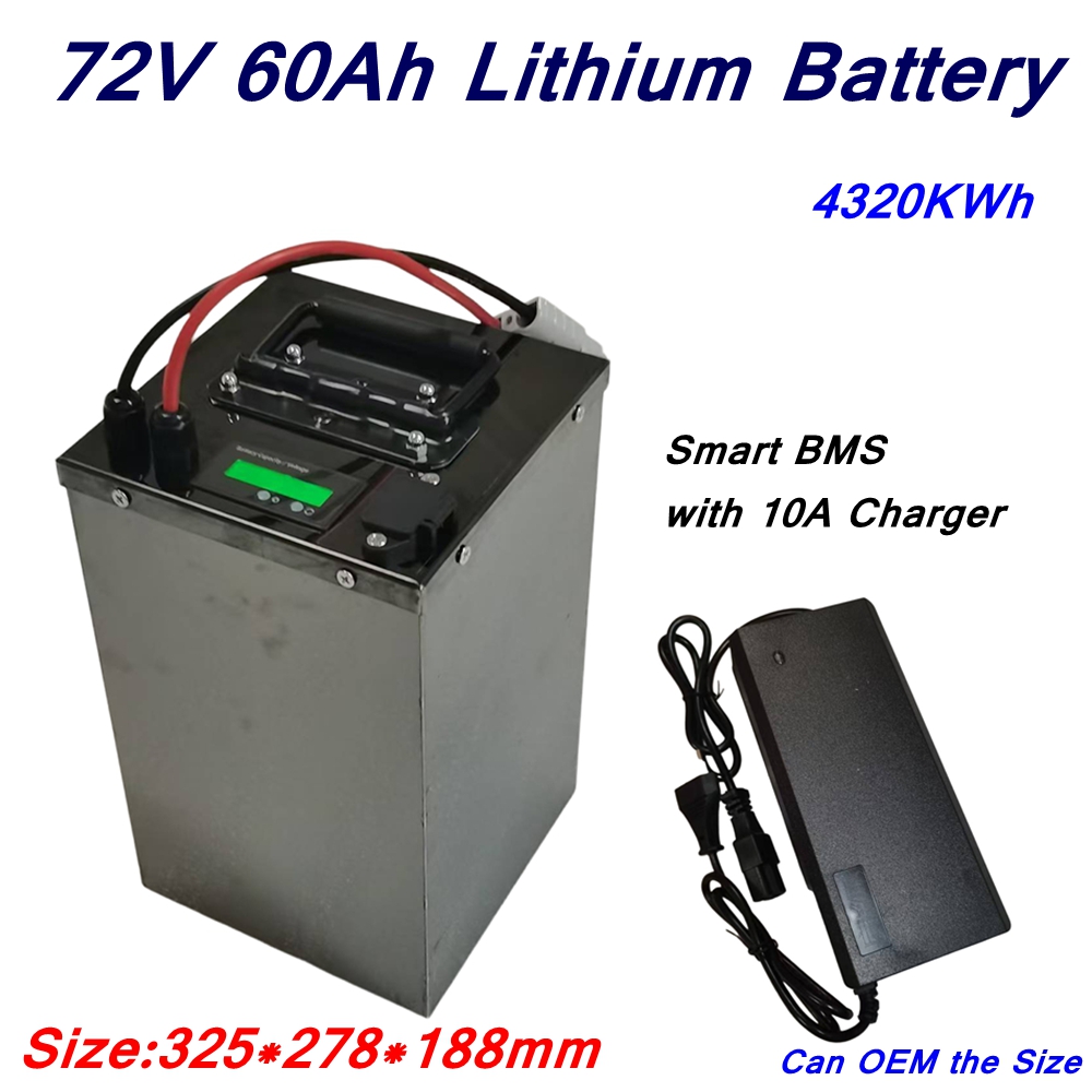 72V 60Ah Lifepo4 Battery Pack - 20S 72 فولت 60 أمبير بطارية